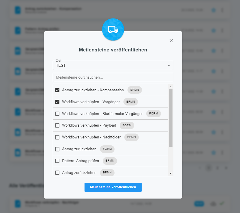 Deployment Dialog