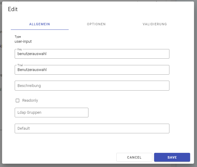 Formular Editor